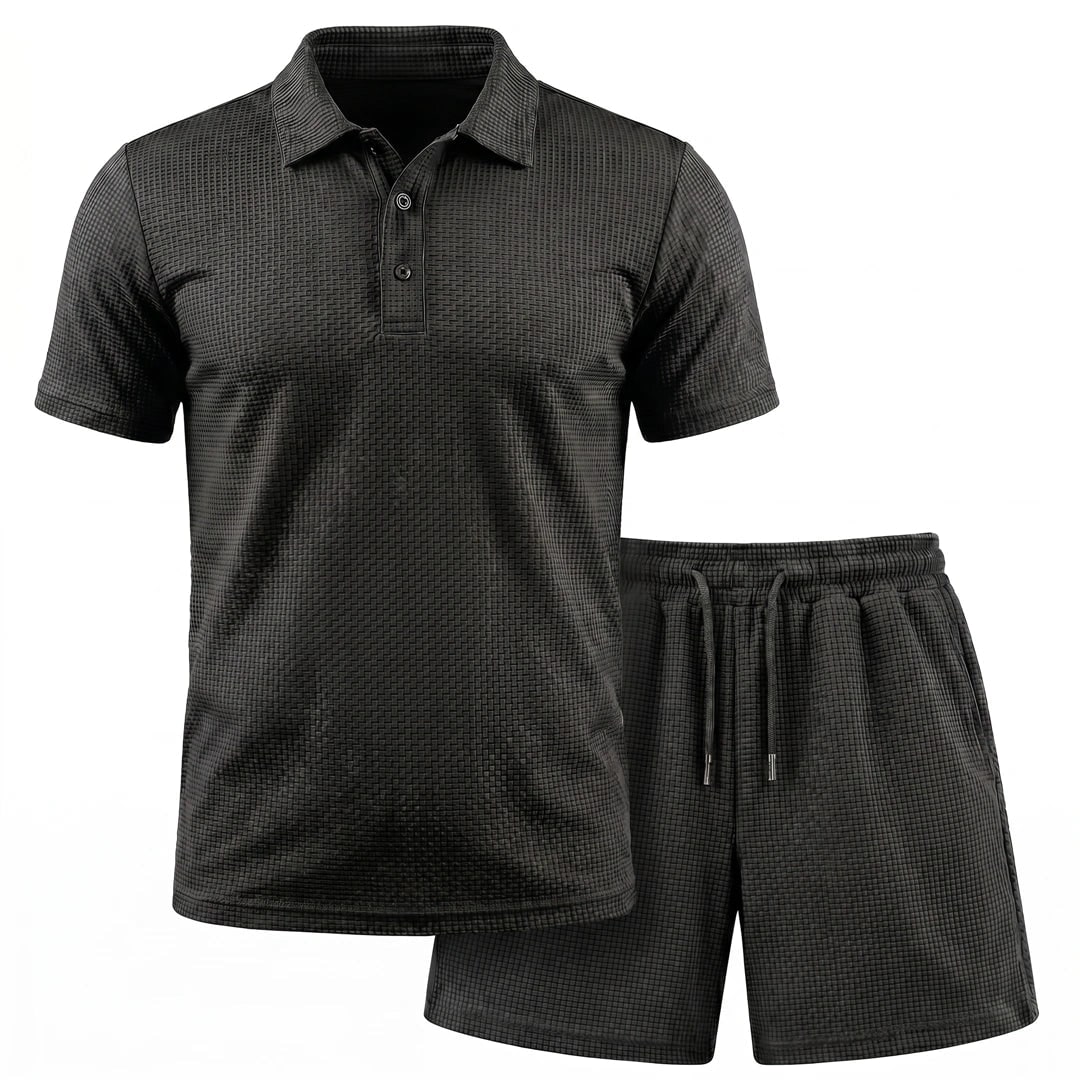 Capri Set – Men’s Ultra Comfortable Shorts and Polo Shirt