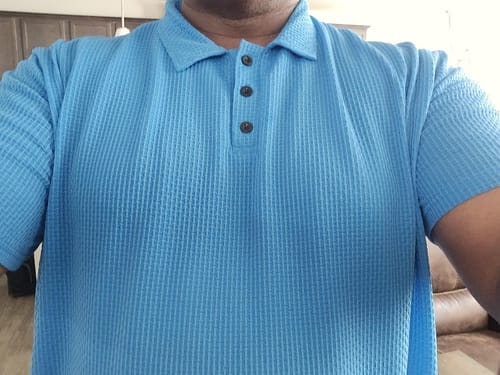 Customer photo review of Capri - Men's Ultra Comfortable Polo Shirt