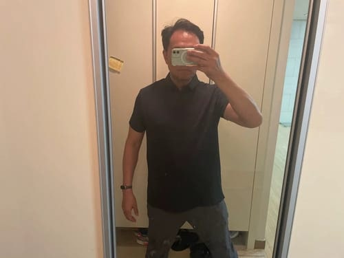 Customer photo review of Capri - Men's Ultra Comfortable Polo Shirt