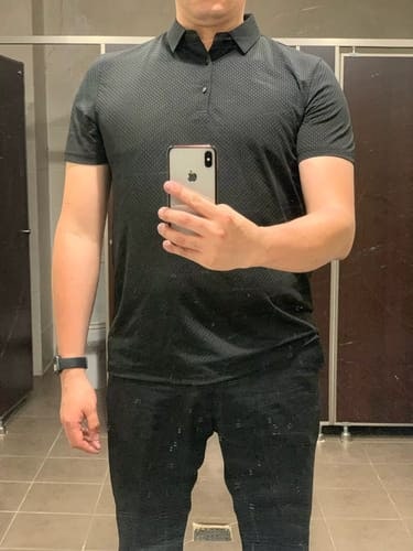 Customer photo review of Capri - Men's Ultra Comfortable Polo Shirt