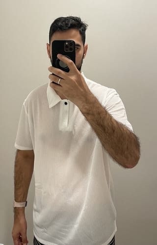 Customer photo review of Capri - Men's Ultra Comfortable Polo Shirt