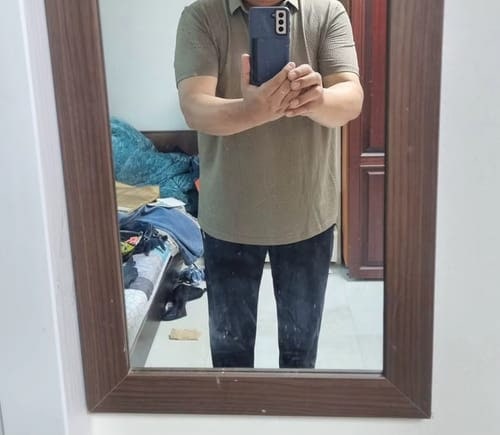 Customer photo review of Capri - Men's Ultra Comfortable Polo Shirt