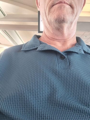 Customer photo review of Capri - Men's Ultra Comfortable Polo Shirt