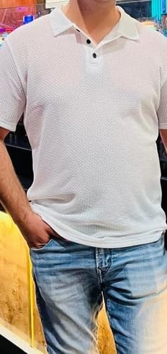 Customer photo review of Capri - Men's Ultra Comfortable Polo Shirt