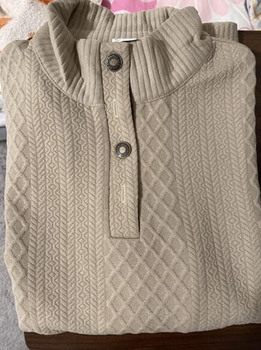 Customer photo review of Crown - Classic High Collar Knit Pullover
