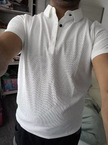 Customer photo review of Capri - Men's Ultra Comfortable Polo Shirt